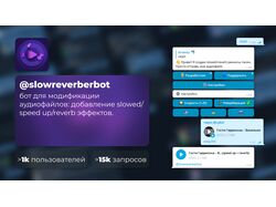 Telegram бот для модификации аудиофайлов