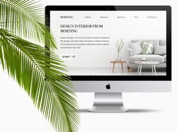 landing page. дизайн интерьера