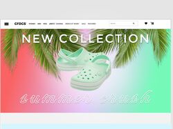 редизайн сайта CROCS (неофициальный)