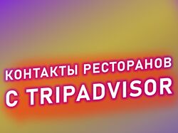 Сбор контактов ресторанов с www.tripadvisor.ru