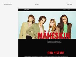 M&#229;neskin – Website Design Concept