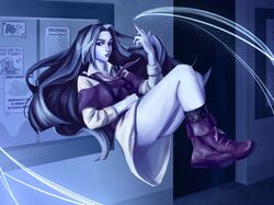 Персонаж в полный рост на более сложном фоне