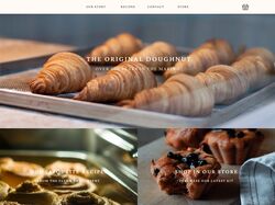 one page website design for a bakery