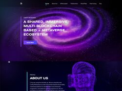 Адаптивная верстка и анимация Landing Page "Meta"