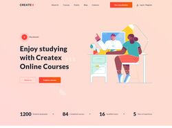 Адаптивная верстка интернет-магазина "Createx"