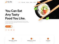 Адаптивная верстка Landing Page "Food"