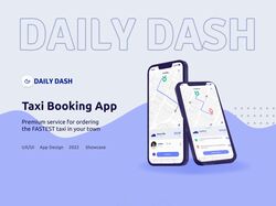 UX UI разработка приложения по вызову такси.