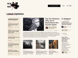 Сайт Новостного портала Maple News