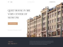 Концепт дизайна сайта по продаже элитного жилья