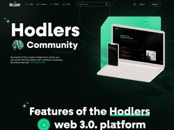 Дизайн лендинга для Hodlers