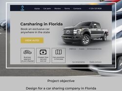Website layout for a car sharing company ( Figma )