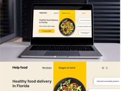 Site layout for the Internet store of healthy food