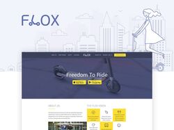 Лендинг для приложения FLOX