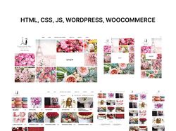 HTML, CSS, JS, Wordpress, Woocommerce