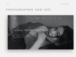 Landing page для фотографа