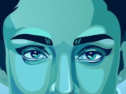 Векторная иллюстрация «Blue»