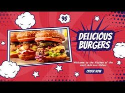 Retro Style Food Menu