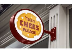 Лого для ресторана Pizza chees please