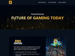 Адаптивная верстка и анимация сайта pixward-games
