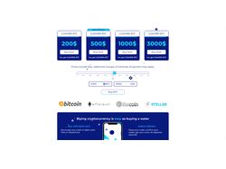 Верстка лендинга для магазина криптовалюты