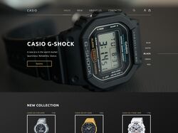 Landing page ( redesign G-SHOCK )