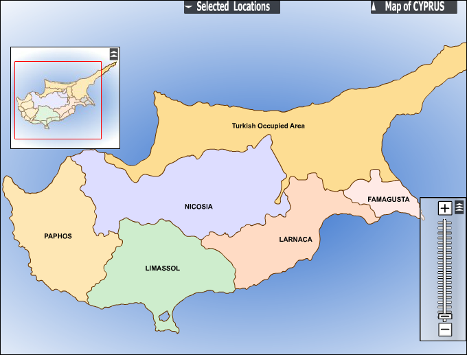 Кипр какая страна. Остров Кипр на карте.