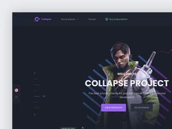 Collapse Project - Сайт для игрового провайдера