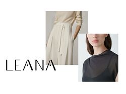 Концепт логотипа для бренда одежды LEANA