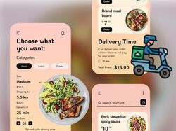 Mobile application for ordering food 