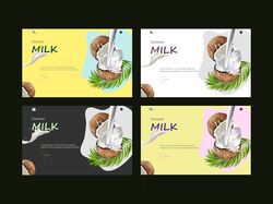 Дизайн концепт для кокосового молока