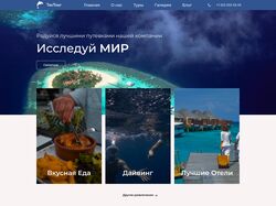 Дизайн сайта о турах TasTour