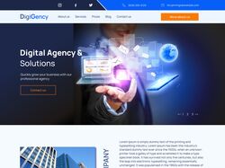 Дизайн сайта для компании DigiGency