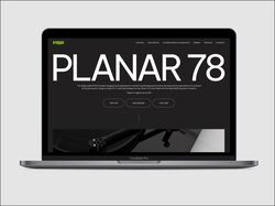 Проигрыватель пластинок: лендинг для Planer 78