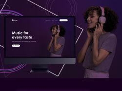 Landing page. Music for every taste.