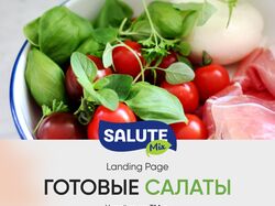 Лендинг для украинской ТМ готовых салатов