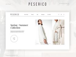 PESERICO e-commerce website redesign