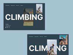 Лендинг компании по Climbing