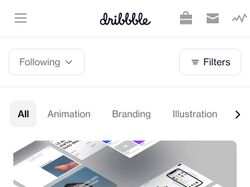 Адаптивний дизайн сайту Dribbble