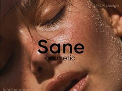 Дизайн лендинга о продукции косметики «Sane»