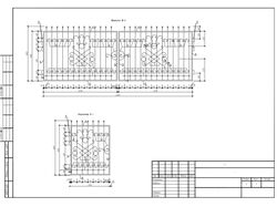 Чертеж элементов забора