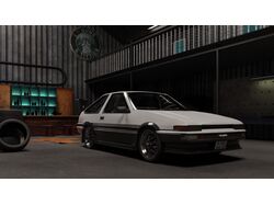 ЗД модель авто Toyota ae 86 trueno