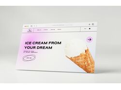 Landing Page / Ice Cream shop