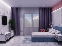 Проект спальні в рожевому кольорі м.Дніпро