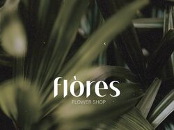 Логтип для цветочноо бутика "Flores"
