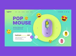 Pop Mouse Logitech — концепт дизайн