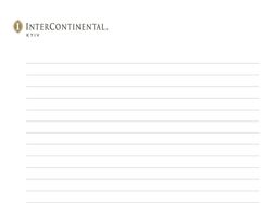 Лист для заметок "InterContinental"