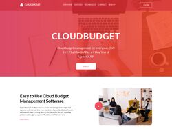 Верстка адаптивного сайта CloudBudget&#128034;