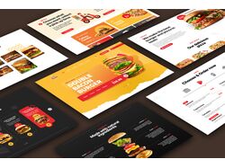 Дизайн сайта для ресторана быстрого питания