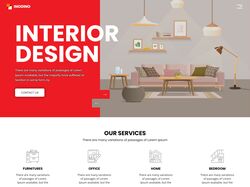 Веб-страница интерьер-дизайн агентства Inodino