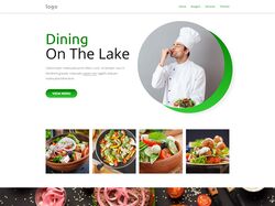 Веб-сайт фастфуда Dining on the lake